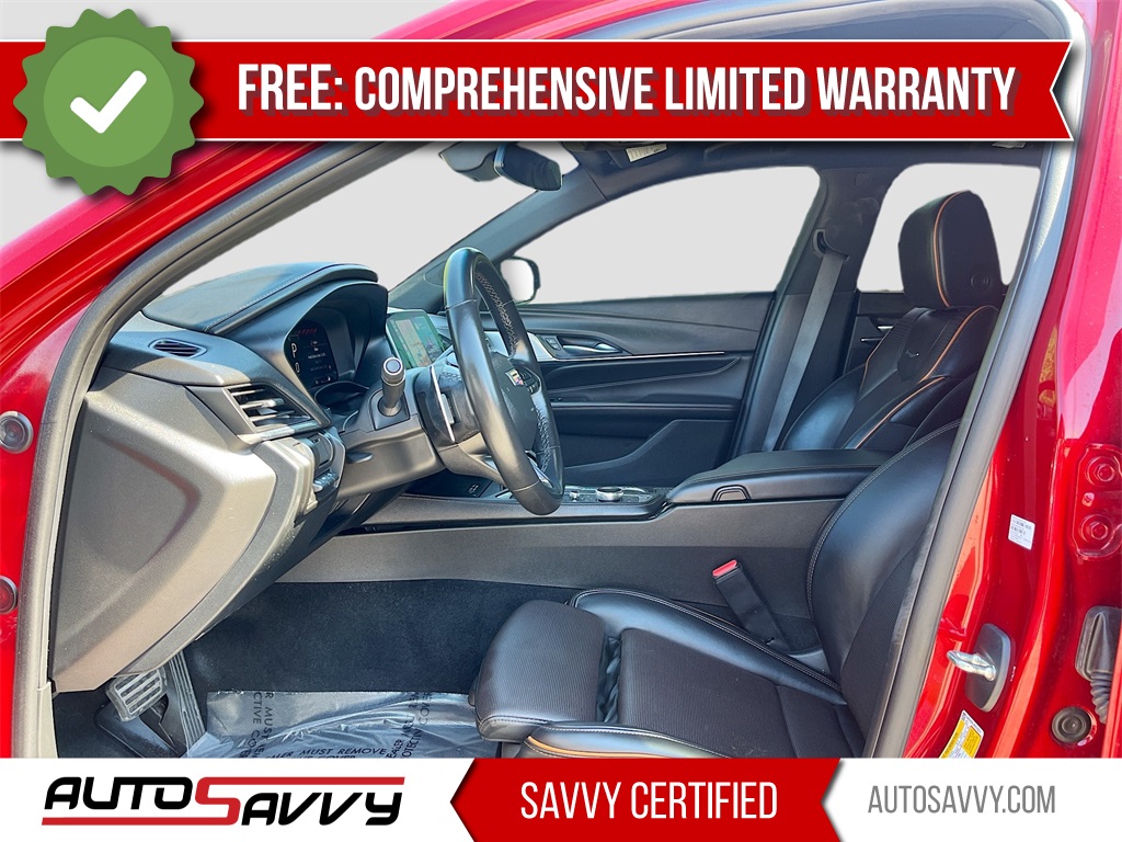 2023 Cadillac CT4 V-Series Red at South Houston Nissan