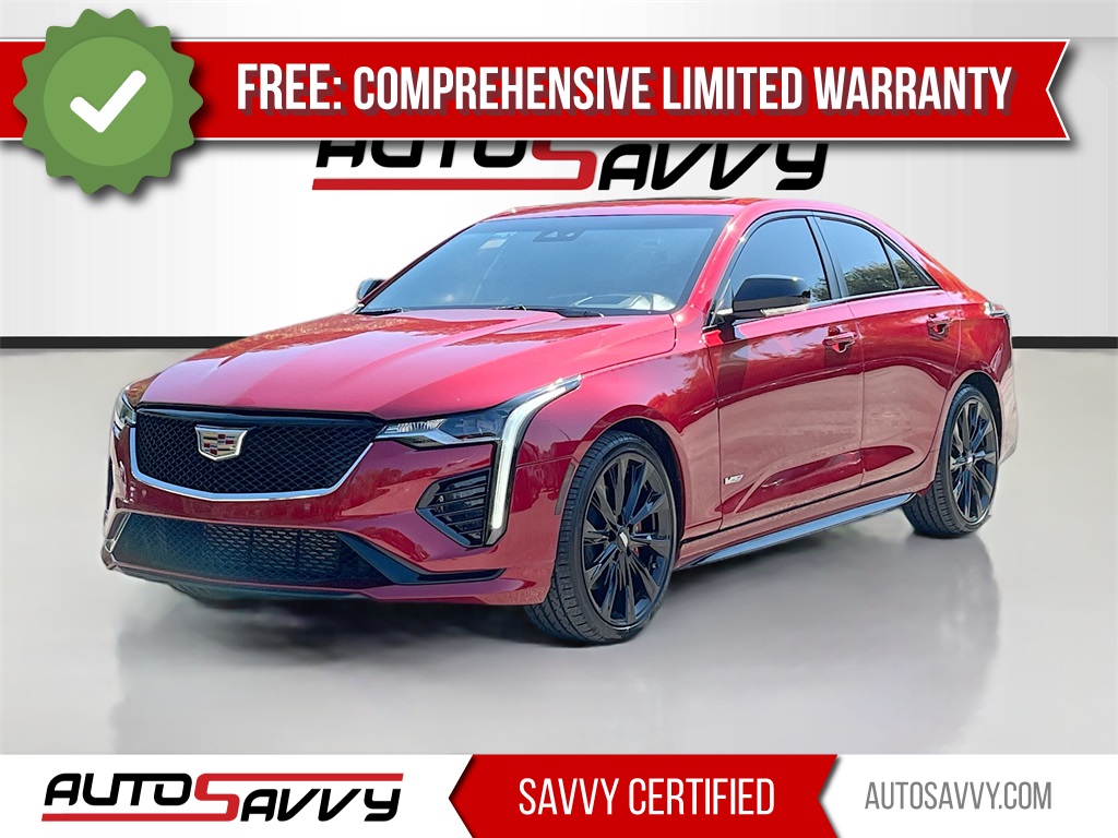 2023 Cadillac CT4 V-Series Red at South Houston Nissan