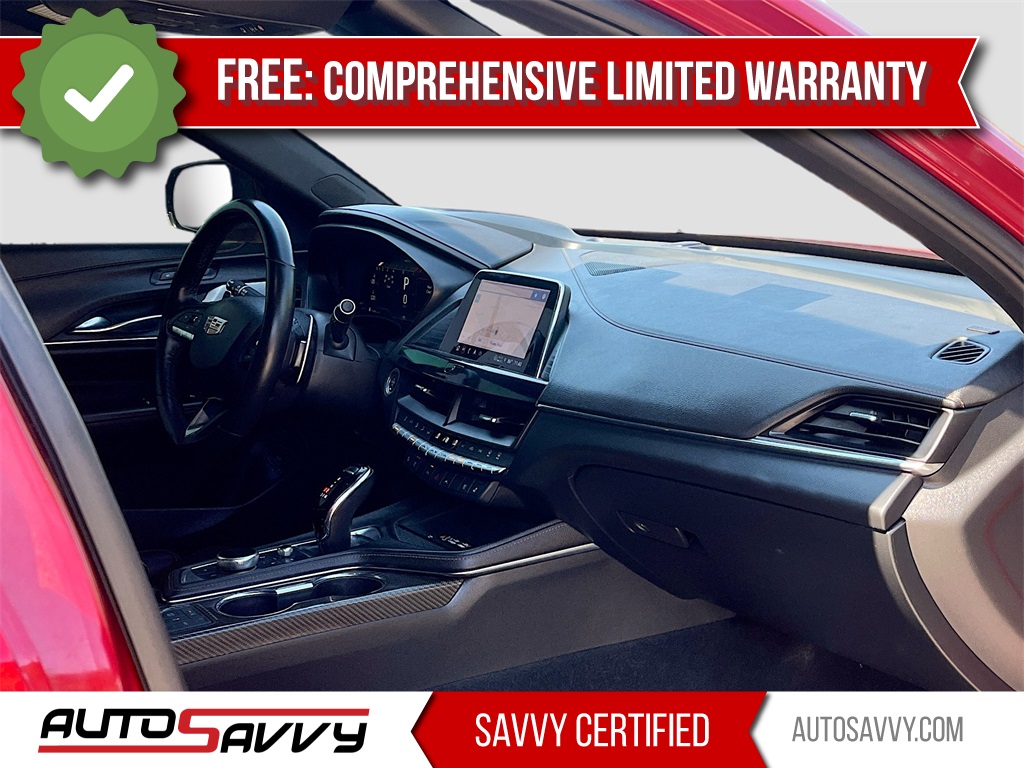 2023 Cadillac CT4 V-Series Red at South Houston Nissan