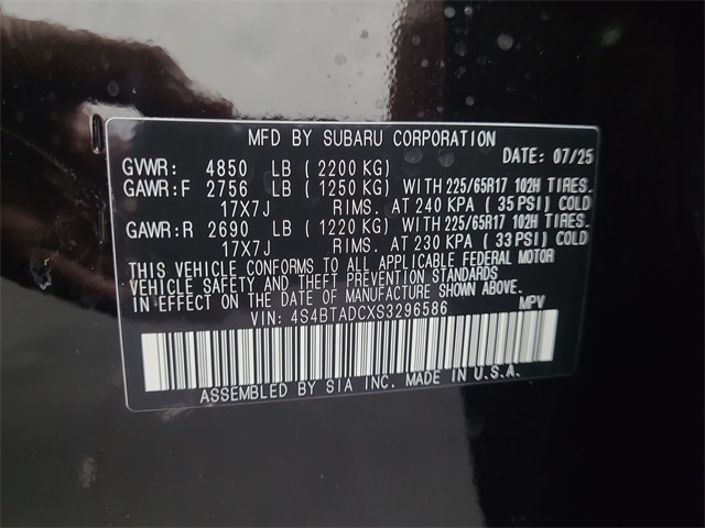 2025 – Subaru – Outback