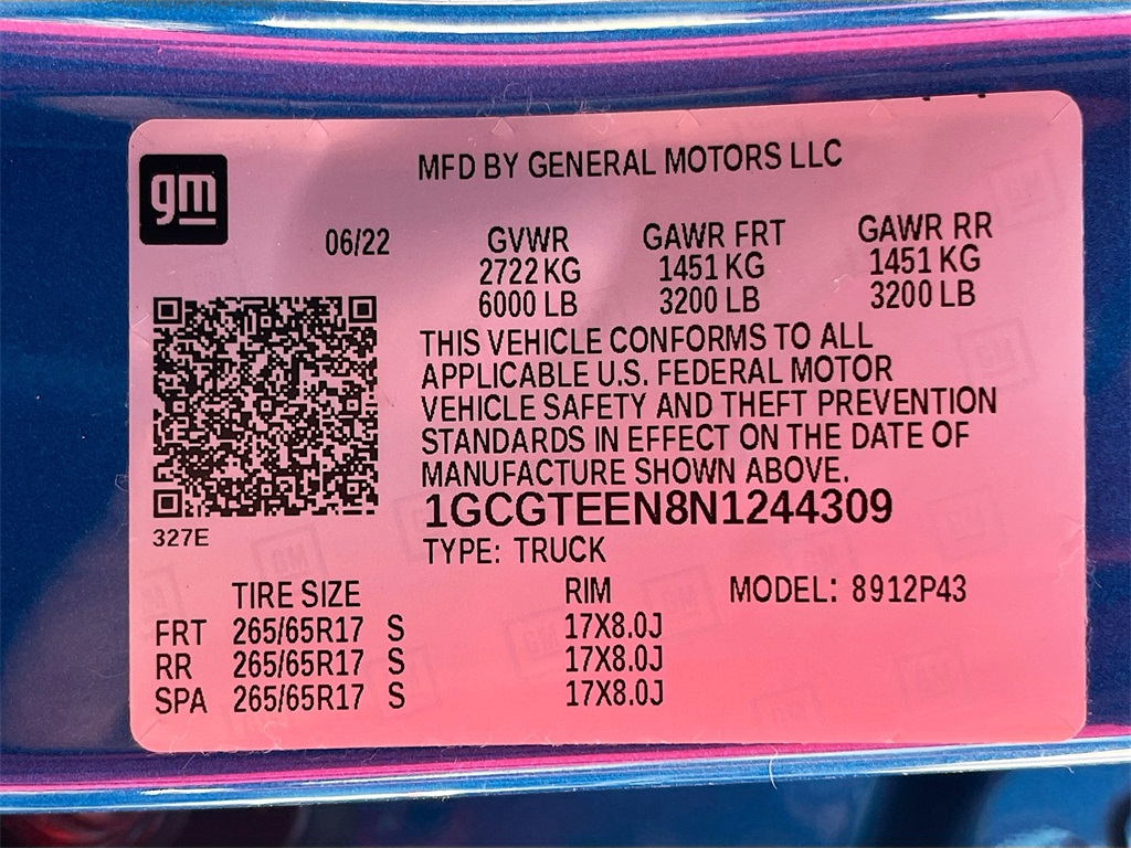 2022 Chevrolet Colorado ZR2 Blue at Community Toyota