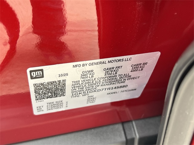 2026 GMC Yukon XL Elevation Red at Bayway Cadillac of The Woodlands