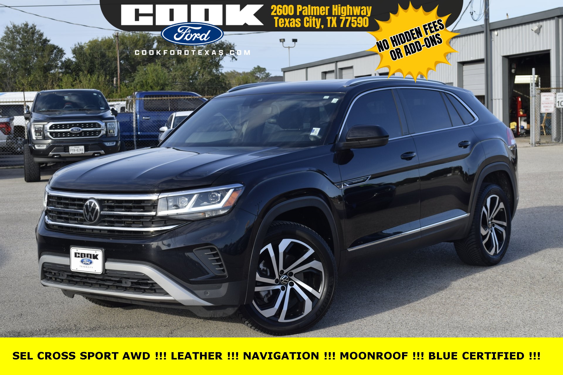 2023 Volkswagen Atlas Cross Sport 2.0T SEL Black at DeMontrond Automotive Group