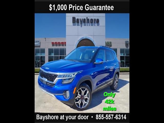 2022 Kia Seltos SX Blue at DeMontrond Ford