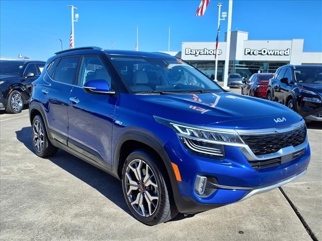 2022 Kia Seltos SX Blue at DeMontrond Ford