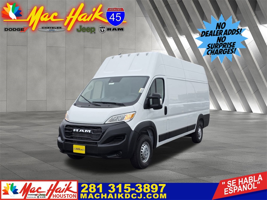 2026 Ram ProMaster 3500 Super High Roof White at Mac Haik CDJR North Houston