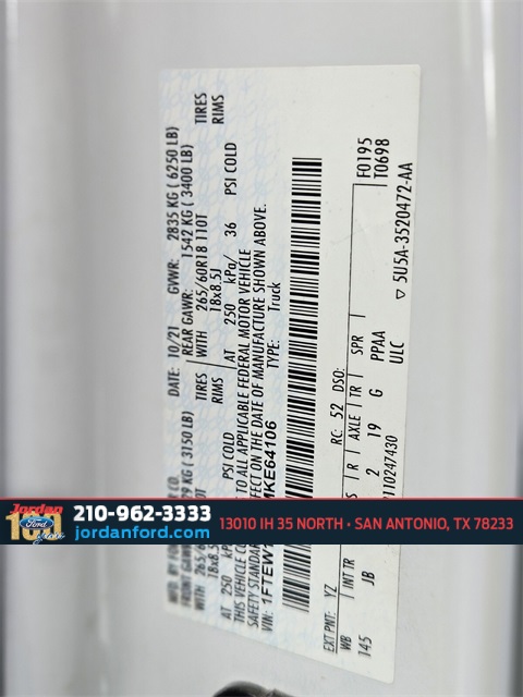 Used Car 2021 Ford F-150  Xl For Sale Under $20,000 In San Antonio, Texas