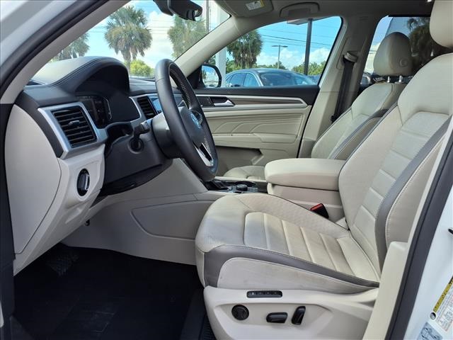 2021 Volkswagen Atlas 2.0T SEL Premium White at DeMontrond Auto Country