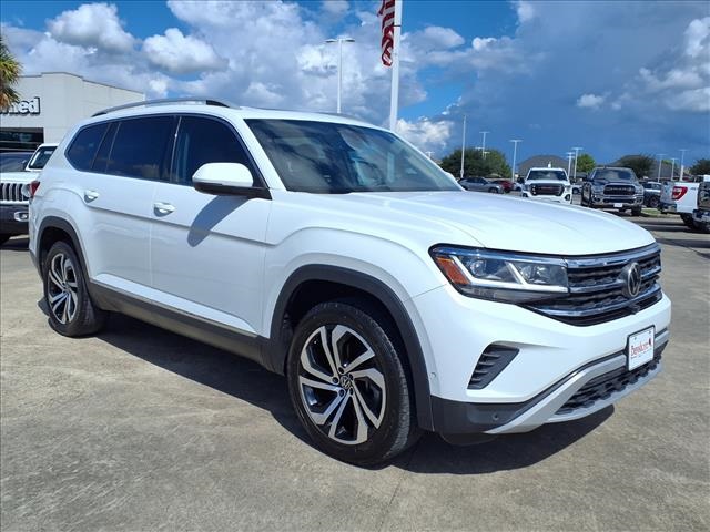 2021 Volkswagen Atlas 2.0T SEL Premium White at DeMontrond Auto Country
