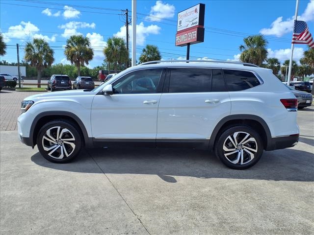 2021 Volkswagen Atlas 2.0T SEL Premium White at DeMontrond Auto Country