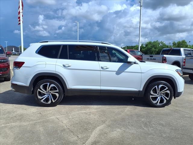 2021 Volkswagen Atlas 2.0T SEL Premium White at DeMontrond Auto Country