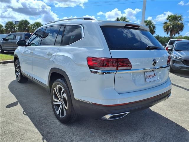 2021 Volkswagen Atlas 2.0T SEL Premium White at DeMontrond Auto Country