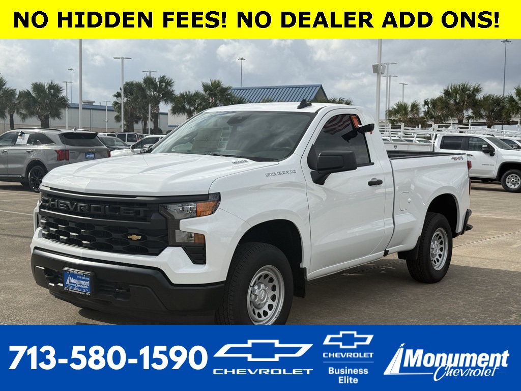 2025 Chevrolet Silverado 1500 WT White at Classic Elite Chevrolet Sugar Land