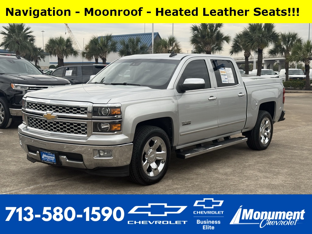 2015 Chevrolet Silverado 1500 LTZ Silver at Classic Chevrolet Galveston