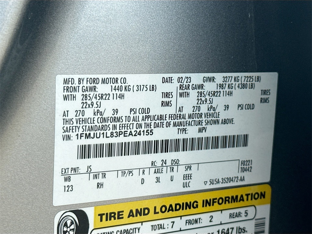 2023 Ford Expedition Platinum Silver at Bayway Chrysler Dodge Jeep Ram