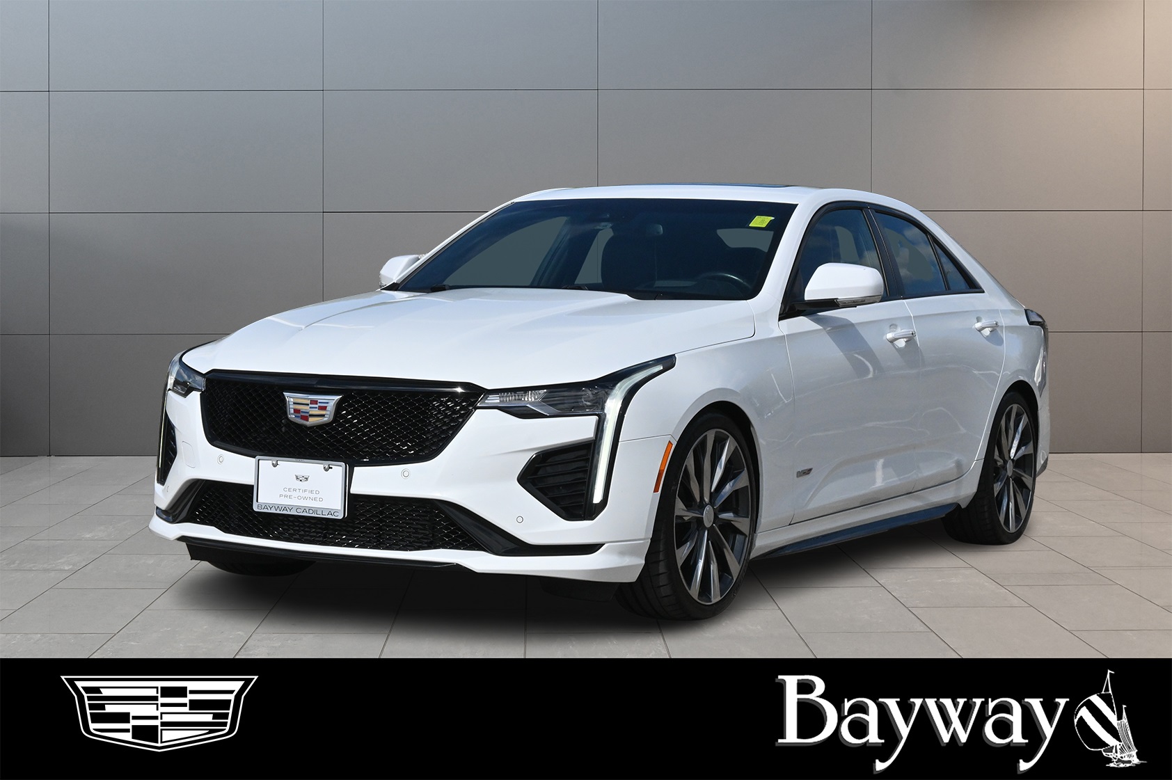 2023 Cadillac CT4 V-Series White at AutoSavvy Houston Southwest
