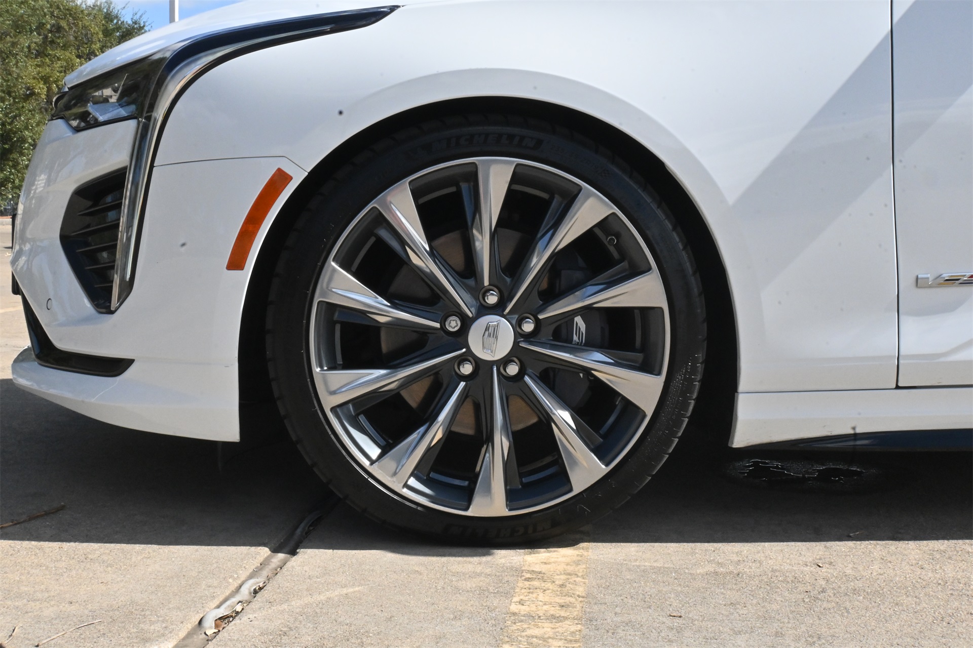 2023 Cadillac CT4 V-Series White at AutoSavvy Houston Southwest