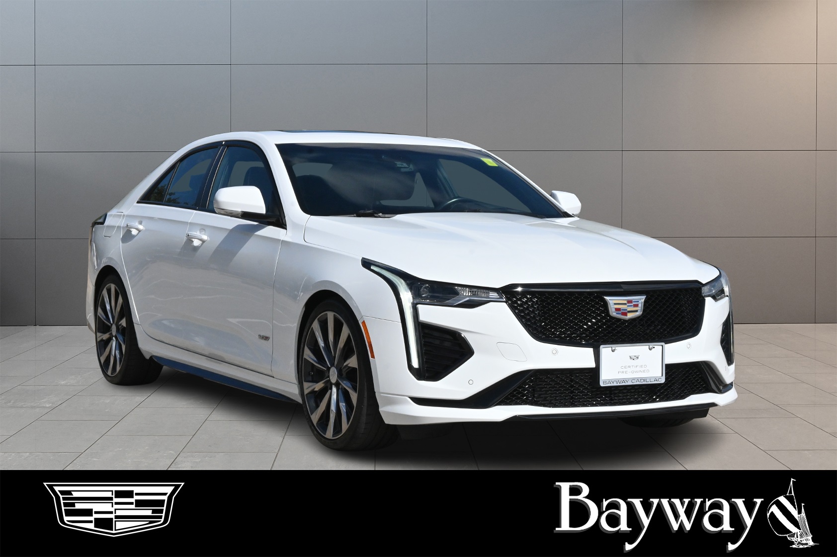 2023 Cadillac CT4 V-Series White at AutoSavvy Houston Southwest