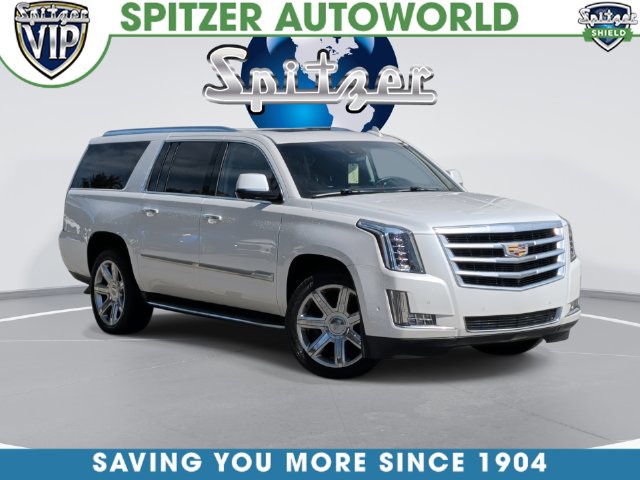Crystal White Tricoat 2019 Cadillac Escalade ESV SUV / Crossover Four-Wheel Drive Automatic