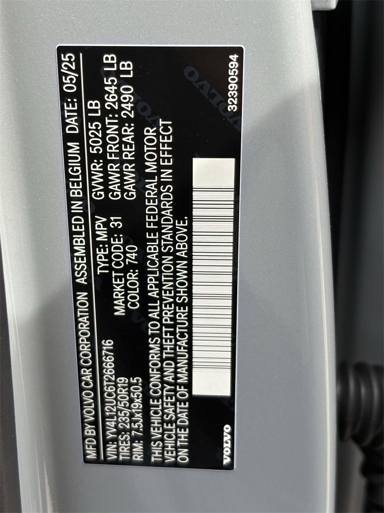 2026 Volvo XC40 B5 AWD Plus Gray at DeMontrond Automotive Group