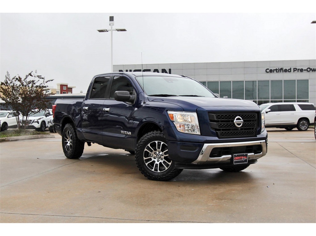 2021 Nissan Titan SV Blue at AutoSavvy Houston Northwest