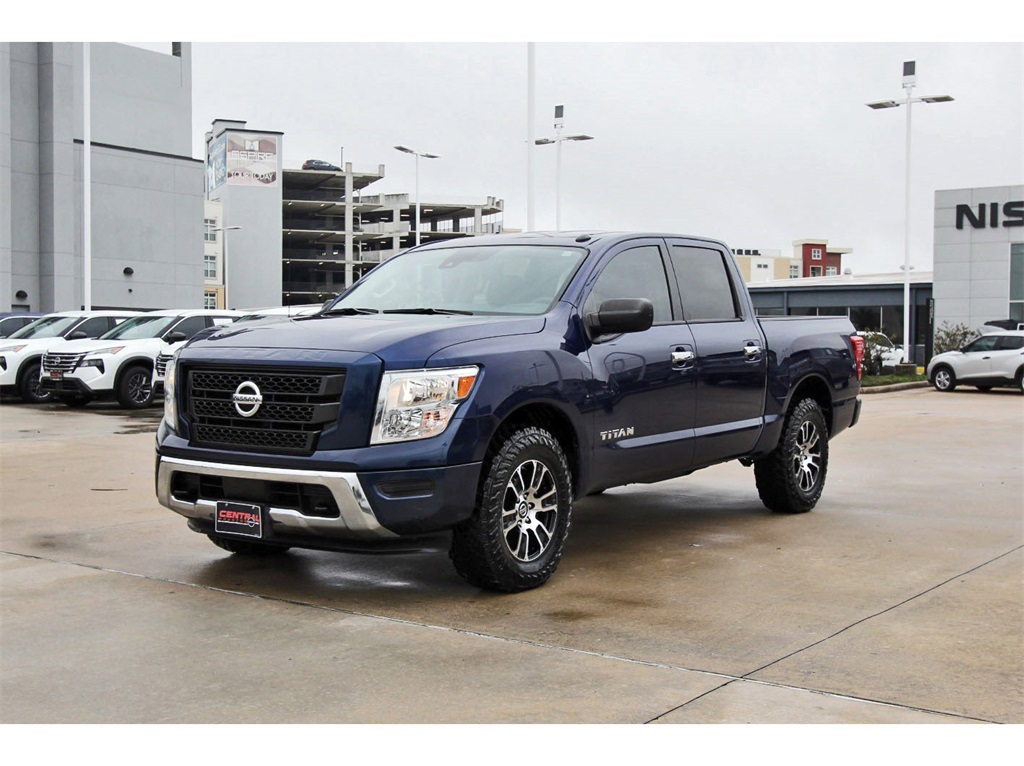 2021 Nissan Titan SV Blue at AutoSavvy Houston Northwest