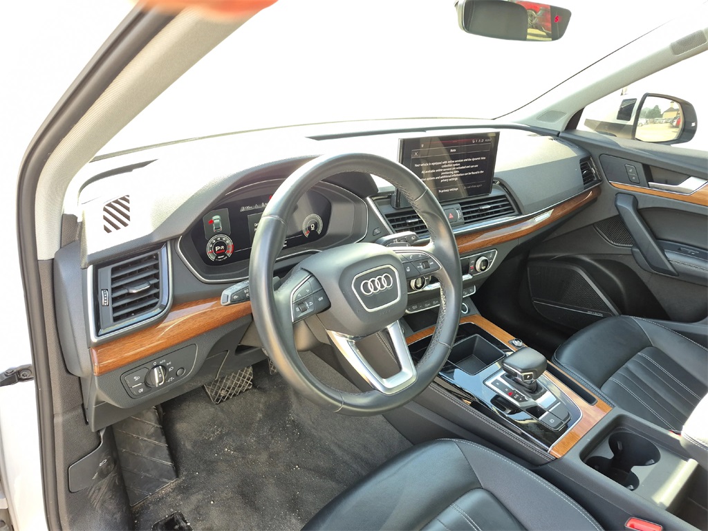 2023 Audi Q5 45 S line Premium White at Bravo Nissan