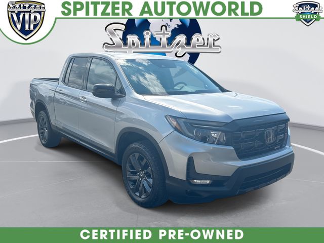 Silver Metallic 2024 Honda Ridgeline Pickup Truck All-Wheel Drive 9-Speed Automatic