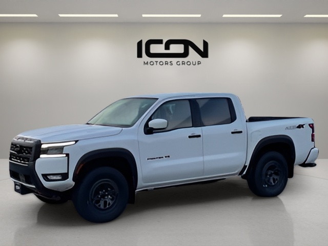 Glacier White 2027 Nissan Frontier Pickup Truck Four-Wheel Drive 9-Speed Automatic Overdrive