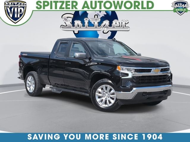 Black 2025 Chevrolet Silverado 1500 Pickup Truck Four-Wheel Drive 8-Speed Automatic