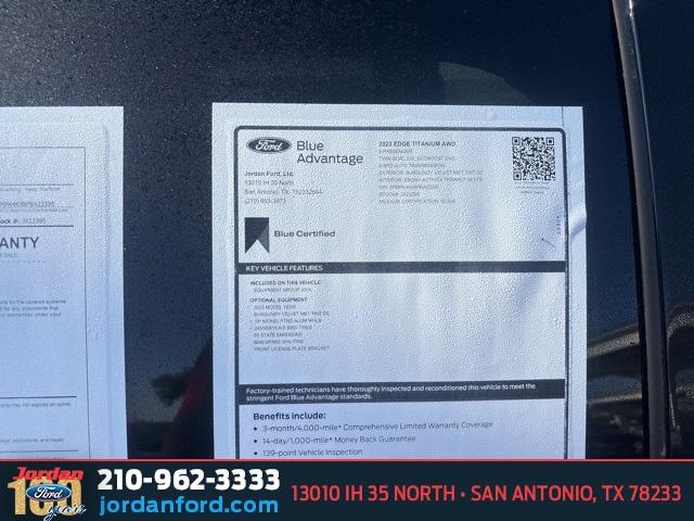 Used Car 2023 Ford Edge  Titanium For Sale Under $30,000 In San Antonio, Texas