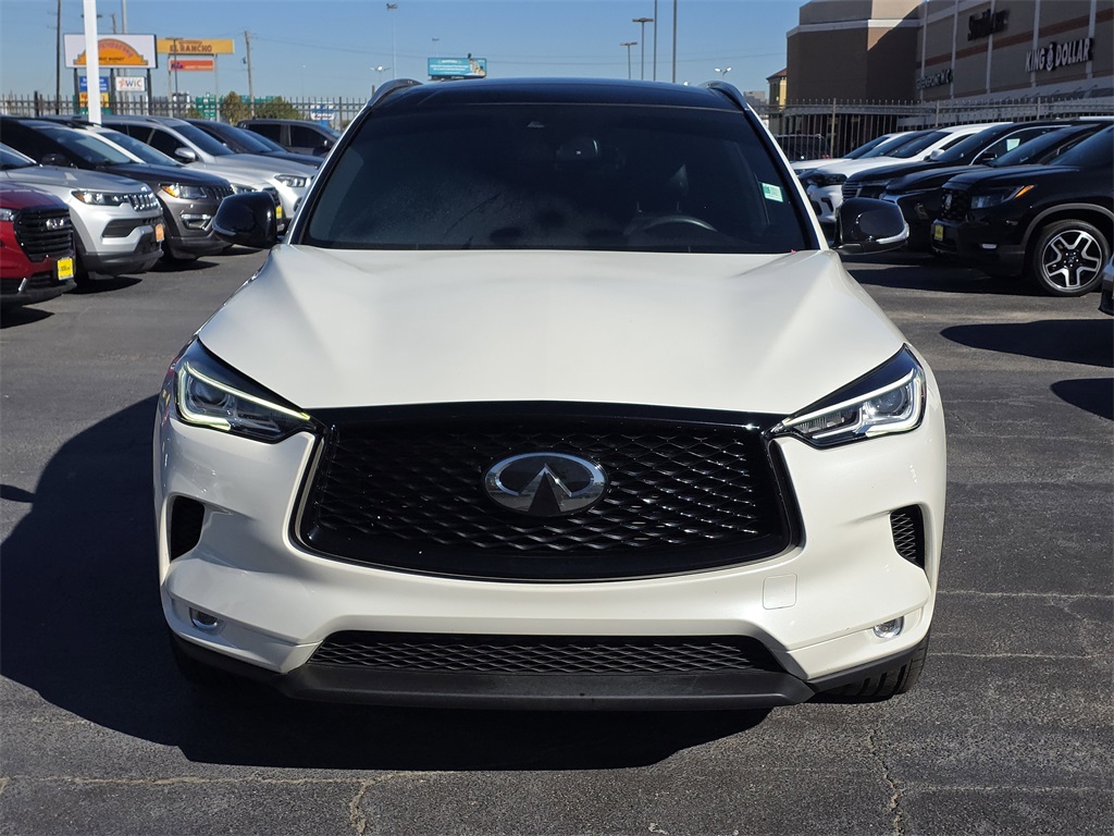 2022 INFINITI QX50 LUXE White at Gullo Toyota