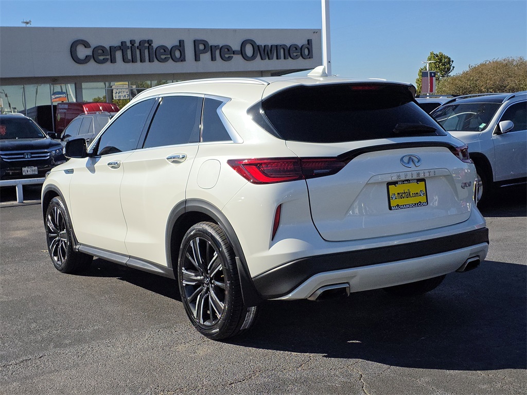 2022 INFINITI QX50 LUXE White at Gullo Toyota