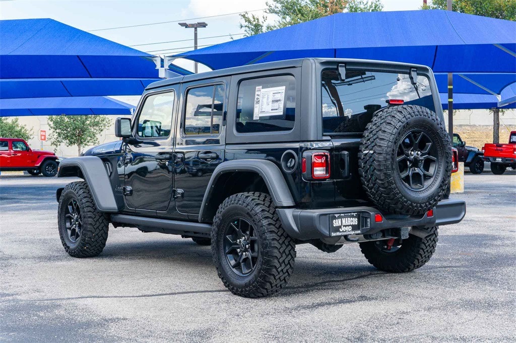 New Car 2024 Jeep Wrangler  Wagon 4 Dr. Willys Wheeler Four Wheel Drive For Sale Under $50,000 In San Marcos, Texas