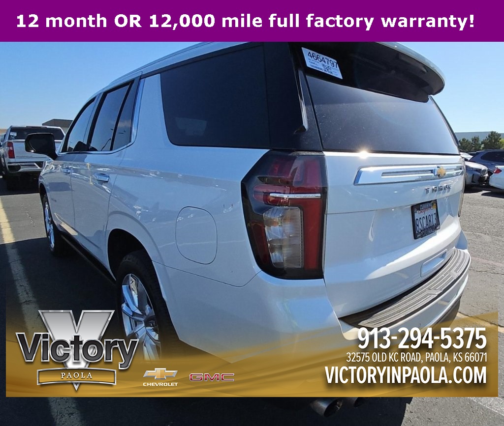 Used 2021 Chevrolet Tahoe High Country with VIN 1GNSKTKL0MR122460 for sale in Kansas City