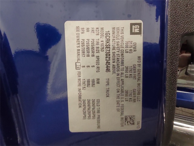 2013 – Chevrolet – Silverado 1500