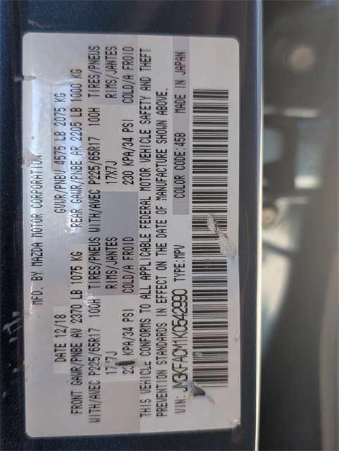 2019 Mazda CX-5 Touring Blue at Parkway Family Mazda