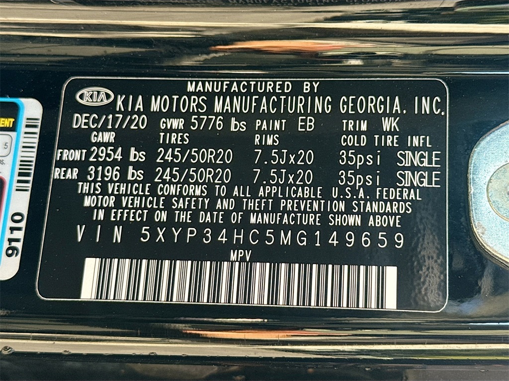 2021 Kia Telluride EX Black at Joe Myers Mazda Kia