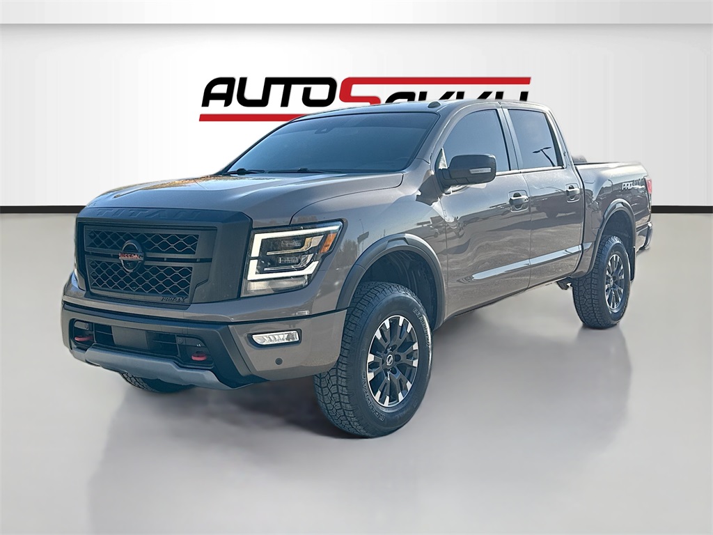 2021 Nissan Titan PRO-4X Beige at Central Houston Nissan