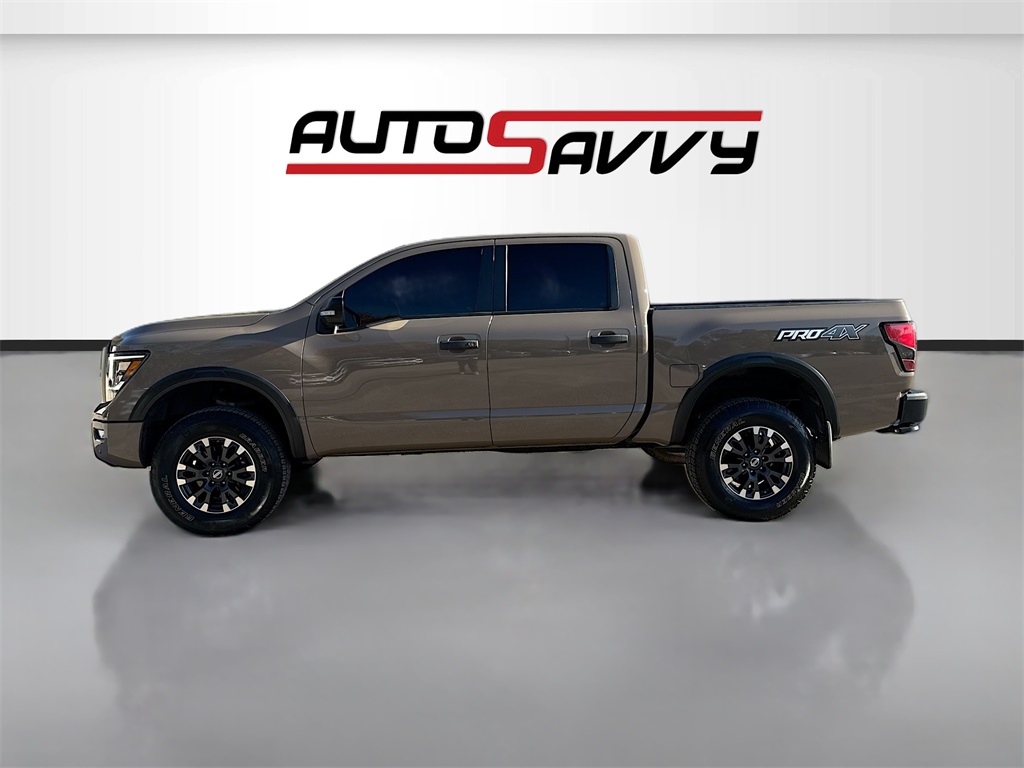 2021 Nissan Titan PRO-4X Beige at Central Houston Nissan