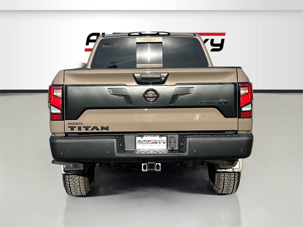 2021 Nissan Titan PRO-4X Beige at Central Houston Nissan