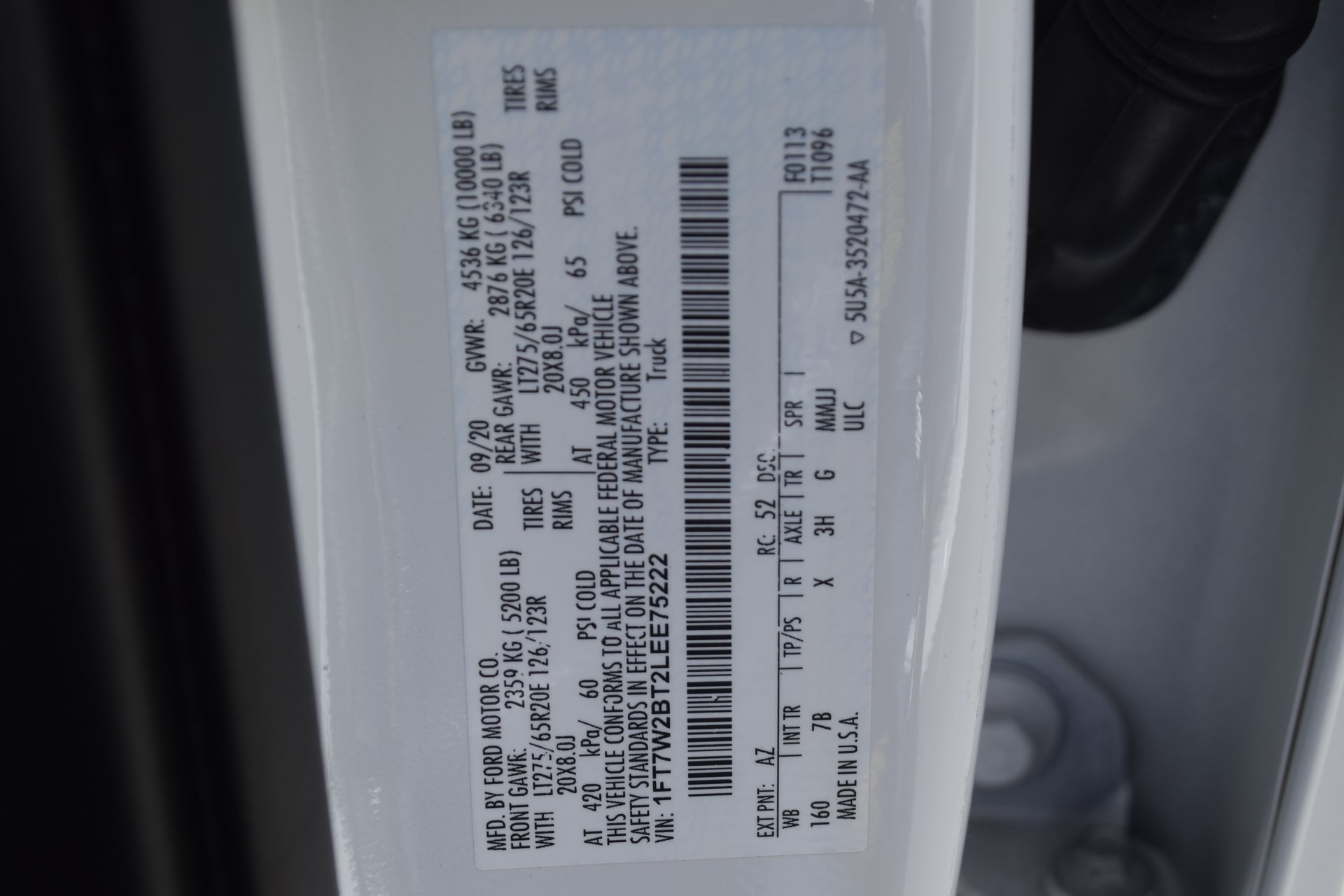 2020 Ford F-250SD Platinum White at Cook Ford