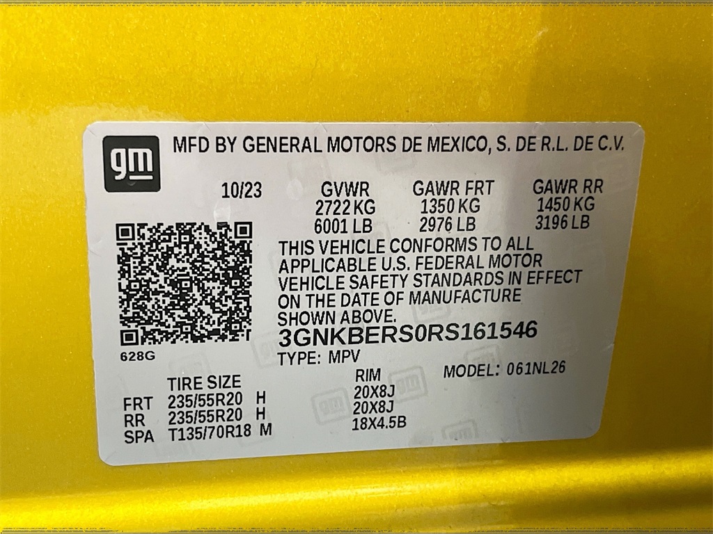 2024 Chevrolet Blazer RS Yellow at Classic Elite Chevrolet Sugar Land