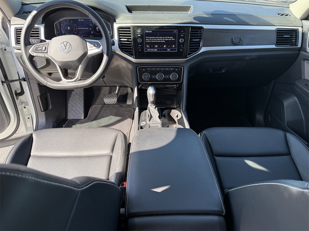2022 Volkswagen Atlas 3.6L V6 SE w/Technology White at DeMontrond Automotive Group