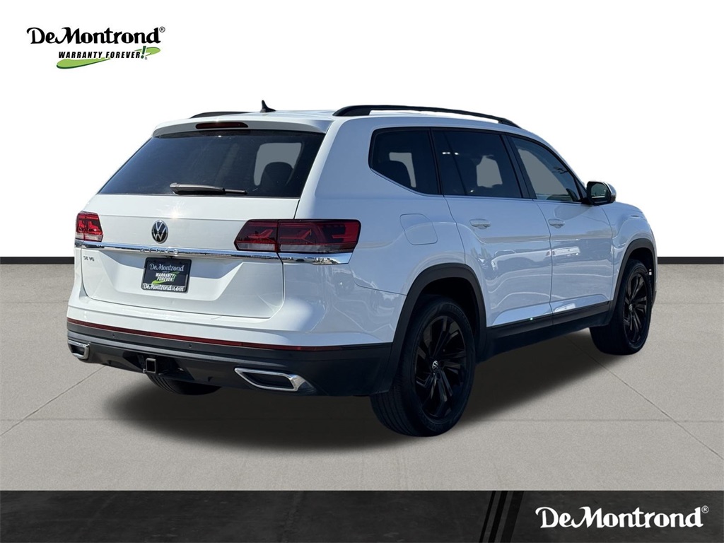 2022 Volkswagen Atlas 3.6L V6 SE w/Technology White at DeMontrond Automotive Group
