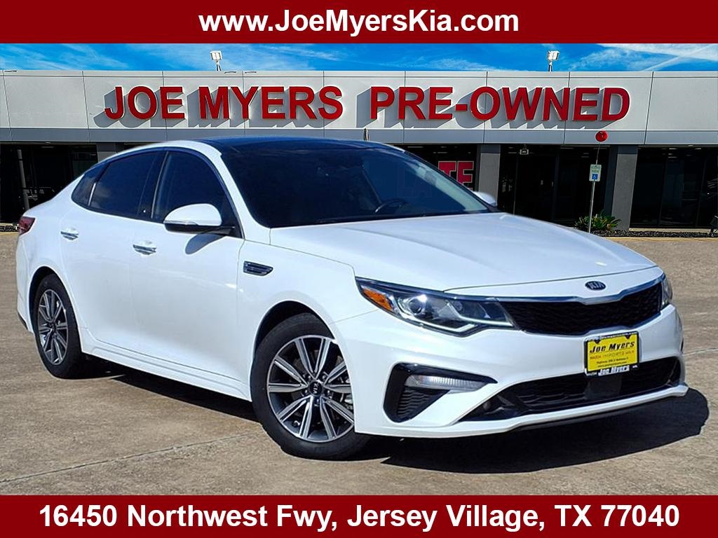 2020 Kia Optima EX Premium White at DeMontrond Gulf Freeway