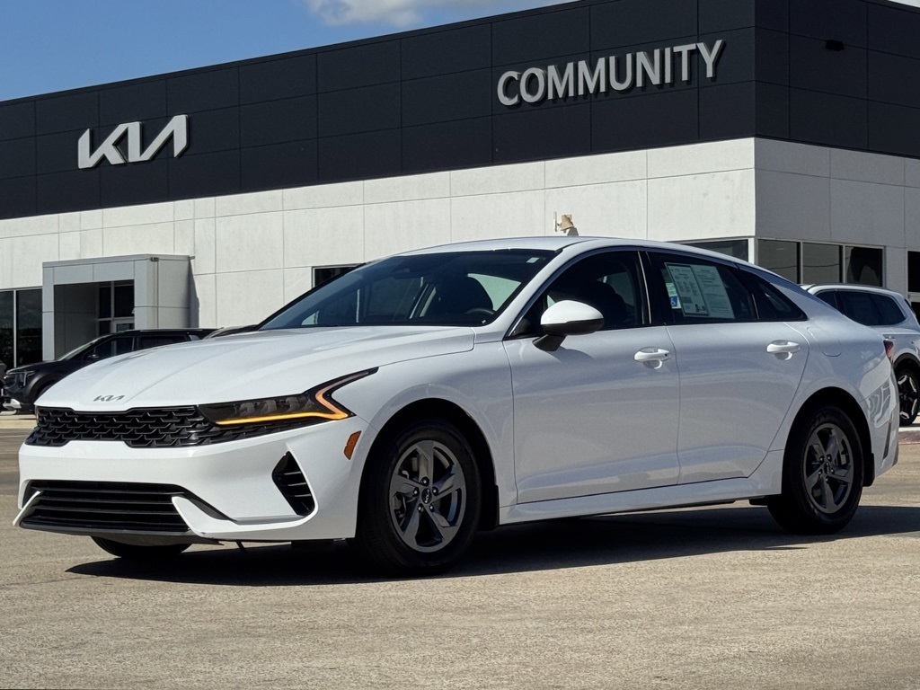 2023 Kia K5 LXS White at Joe Myers Mazda Kia