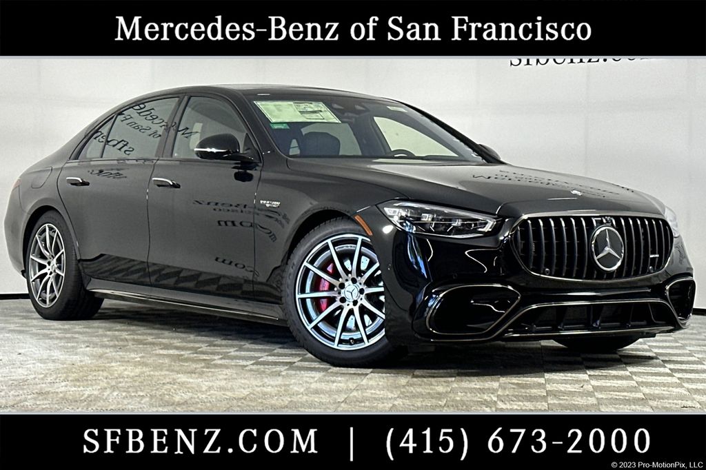 Black 2025 Mercedes-Benz S-Class AMG S 63 E Performance 4MATIC Sedan All-Wheel Drive 9-Speed Automatic