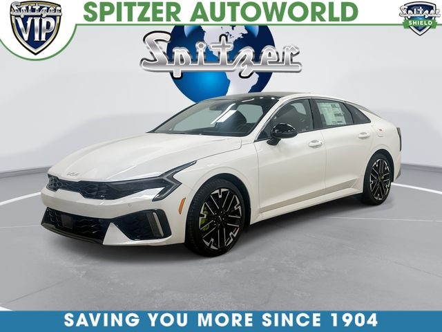 Snow White Pearl 2026 Kia K5 GT FWD Sedan Front-Wheel Drive 8-Speed Dual Clutch