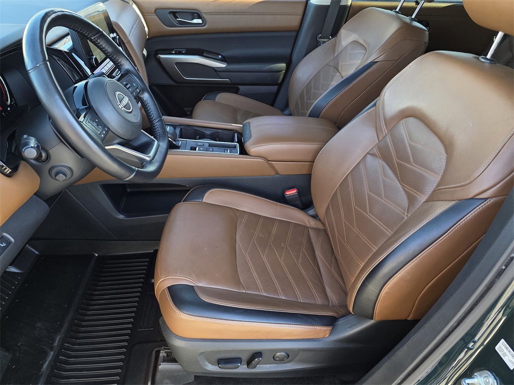 2024 Nissan Pathfinder Platinum Green at DeMontrond Auto Country